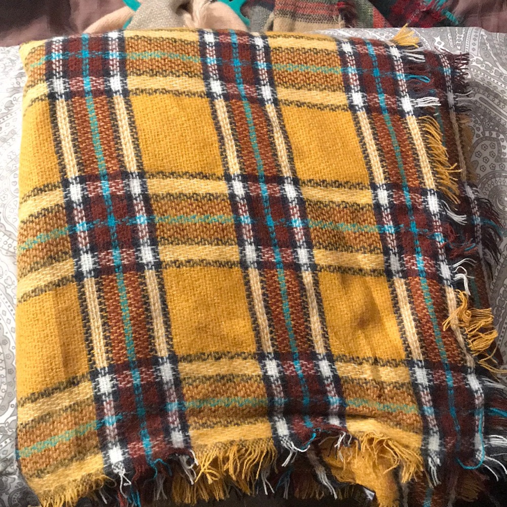 Mustard Blanket Scarf